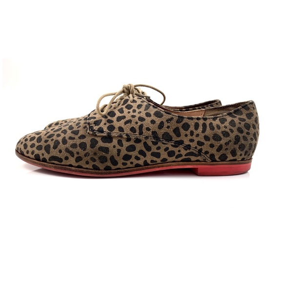 Dolce Vita Shoes - DOLCE VITA leather leopard lace up shoes